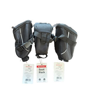 3-Pack SCHWINN Bike Seat Pack Bag and Storage Easy to Attach Hold Cell Phone
